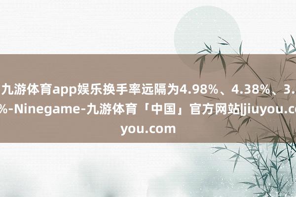 九游体育app娱乐换手率远隔为4.98%、4.38%、3.01%-Ninegame-九游体育「中国」官方网站|jiuyou.com